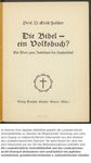 Die Bibel - ein Volksbuch?